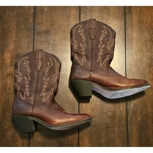 Masterson Cowgirl Boots RB7467 Brown Leather Cowboy Women's 9.5